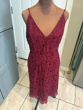 knee length dresses for ladies Floral Lace Midi Dress main image 0